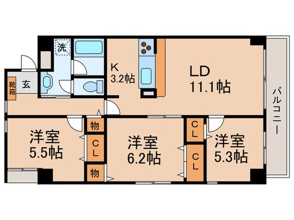 ソサエティ　ギャレリアの物件間取画像